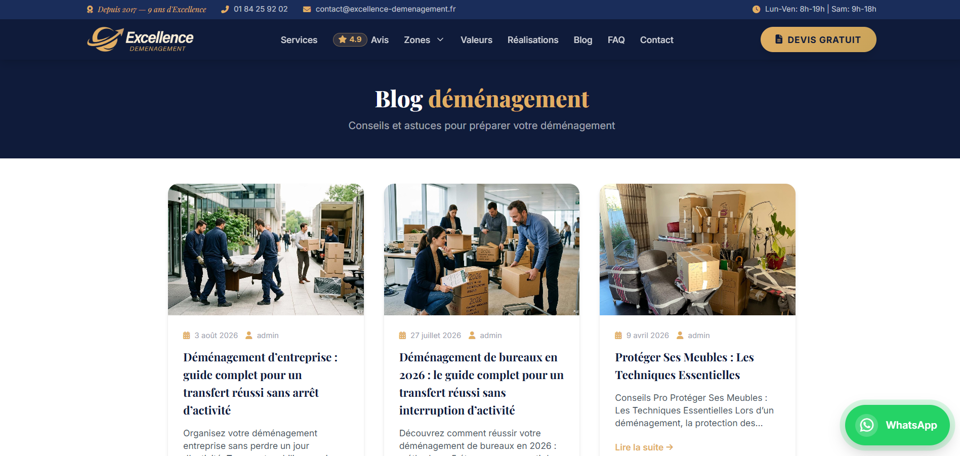 Zone d'intervention